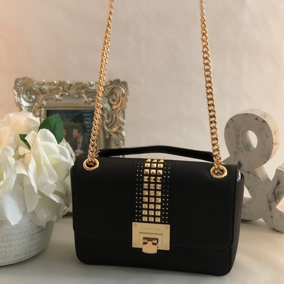 SOLD! Michael Kors Tina Stud Medium Shoulder - Picture 4 of 6